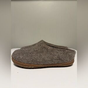 Woollyes Outdoor Open Heel Slippers With Rubber Sole - Charcoal Women’s US 6.5